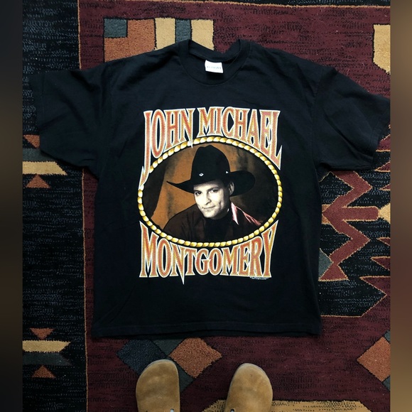 Vintage 1994 John Michael Montgomery Tour Tee - Picture 1 of 5